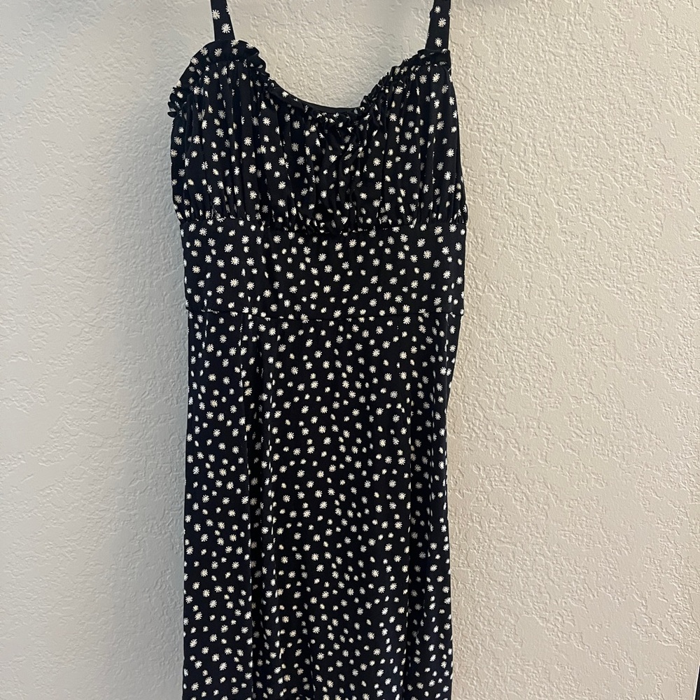 Black and White Sunflower Dress